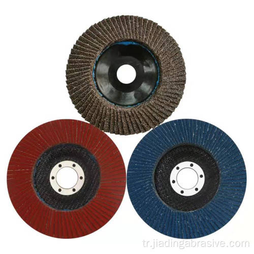 Metal için aşındırıcı zımpara flap disk taşlama tekerlekler
